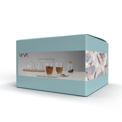 Tea / Coffee Mug Set - Express™ - Glass - Set of 4